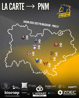 Calendrier 2026/2027 - PN M - Poule B